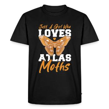 Moths Insect Gift - Men's Premium Organic T-Shirt - black - Front - Nico (187cm)