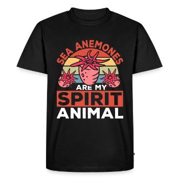 Cadeau d’anémones de mer - T-shirt Premium bio Homme - noir - Devant - Nico (187cm)