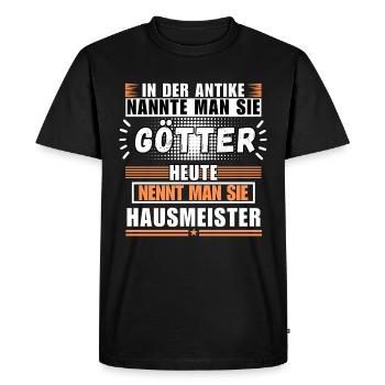 Les dieux dans l’Antiquité. Aujourd’hui, le gardien - T-shirt Premium bio Homme - noir - Devant - Nico (187cm)