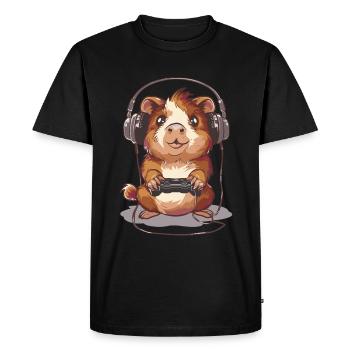 Guinée Jeu Vidéo - T-shirt Premium bio Homme - noir - Devant - Nico (187cm)