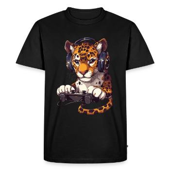 Jeu vidéo Jaguar - T-shirt Premium bio Homme - noir - Devant - Nico (187cm)
