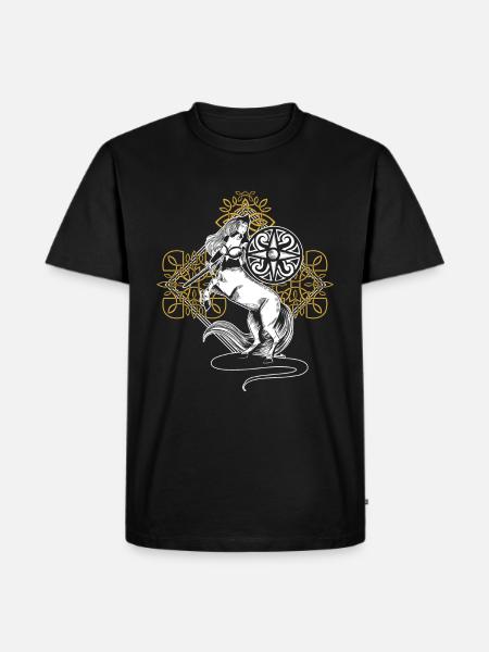Phoenix Centaur Gift - Men's Premium Organic T-Shirt - black