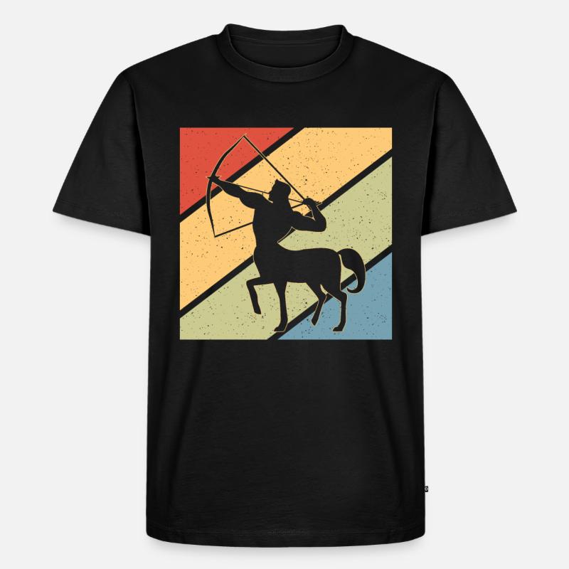 Phönix Zentaur Geschenk - Männer Premium Bio T-Shirt - Schwarz