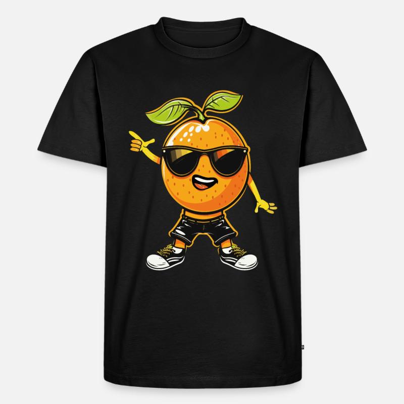 Passionsfrucht-Dabbing - Männer Premium Bio T-Shirt - Schwarz
