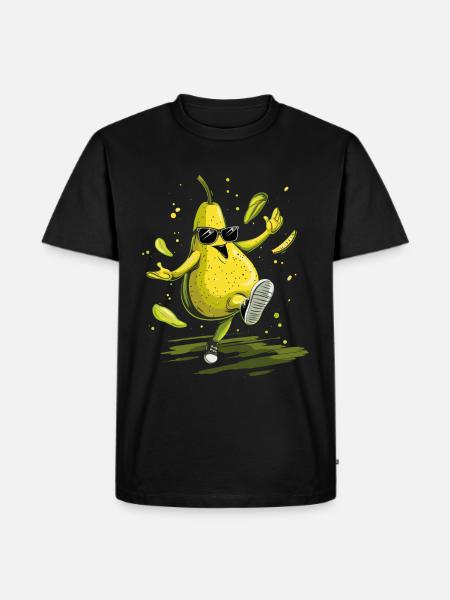 Pear - Men's Premium Organic T-Shirt - black