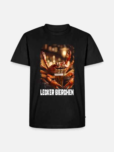 Yummy Beer Crab - Men's Premium Organic T-Shirt - black