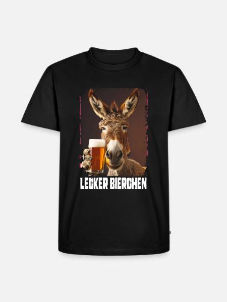 Delicious Beer Donkey - Men's Premium Organic T-Shirt - black