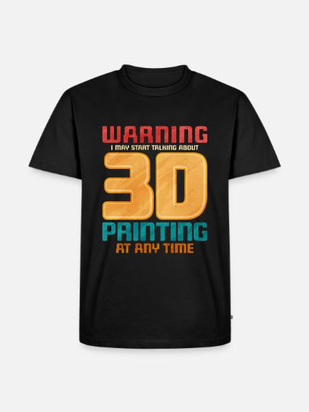 3D Printing - Men's Premium Organic T-Shirt - black