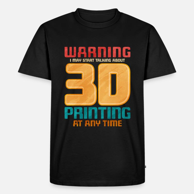 Impression 3D - T-shirt Premium bio Homme - noir