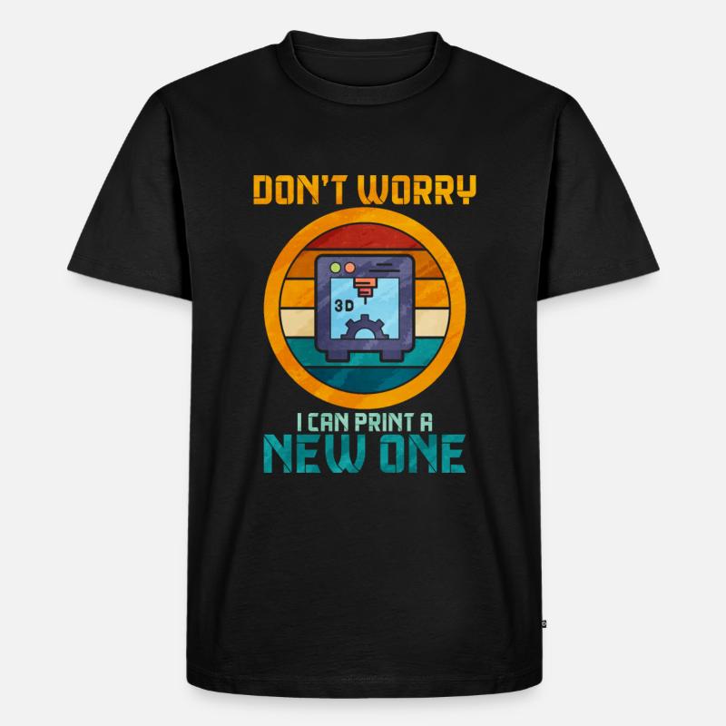 3d printing - Männer Premium Bio T-Shirt - Schwarz