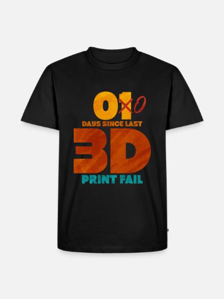 Impression 3D - T-shirt Premium bio Homme - noir