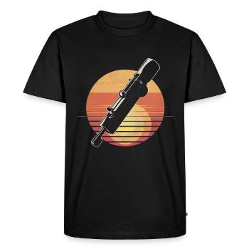 Sifflet en étain - T-shirt Premium bio Homme - noir - Devant - Nico (187cm)