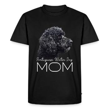 Portuguese Water Dog Mama - Men's Premium Organic T-Shirt - black - Front - Nico (187cm)