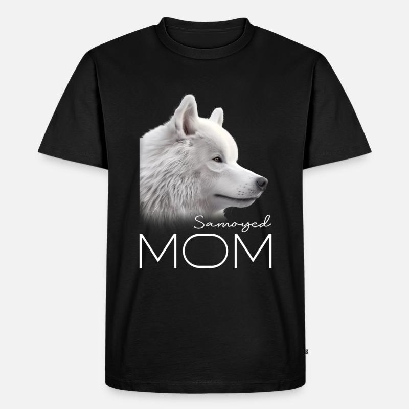 Samoyed Mama - Männer Premium Bio T-Shirt - Schwarz
