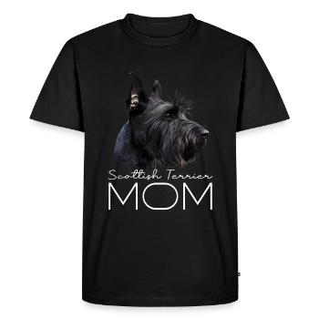 Scottish Terrier Mom - Men's Premium Organic T-Shirt - black - Front - Nico (187cm)