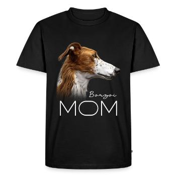 Maman Barzoï - T-shirt Premium bio Homme - noir - Devant - Nico (187cm)