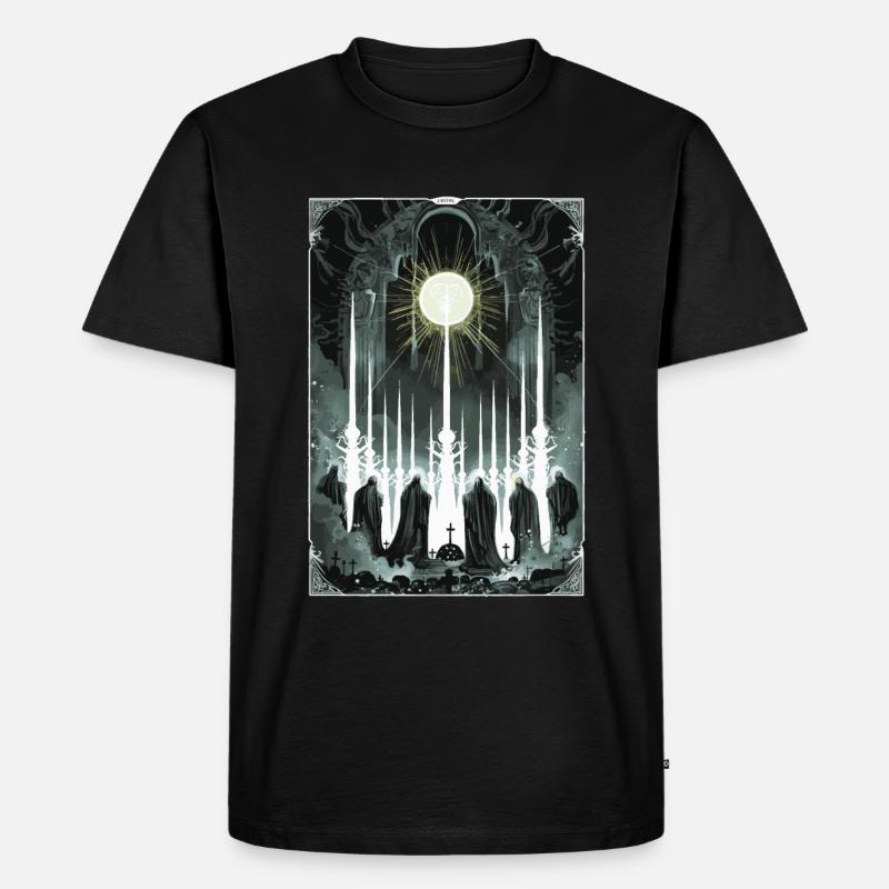 Beurteilung Tarot - Männer Premium Bio T-Shirt - Schwarz