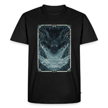 Le Tarot des Profondeurs Abyssales - T-shirt Premium bio Homme - noir - Devant - Nico (187cm)