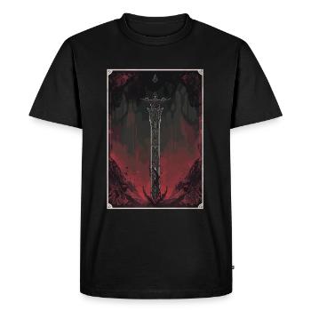 Le tarot de la lame maudite - T-shirt Premium bio Homme - noir - Devant - Nico (187cm)