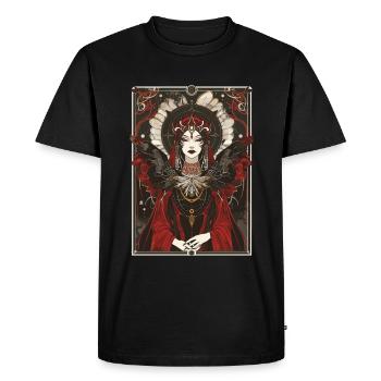 Le Tarot de l’Impératrice - T-shirt Premium bio Homme - noir - Devant - Nico (187cm)