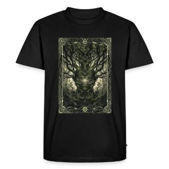 The Enchanted Forest Tarot - Men's Premium Organic T-Shirt - black - Front - Nico (187cm)
