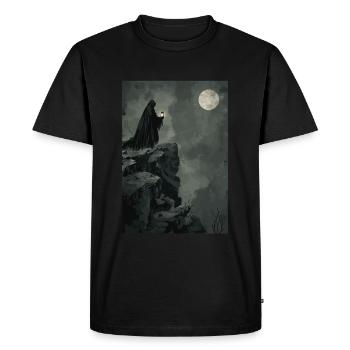 Le Tarot de l’Ermite - T-shirt Premium bio Homme - noir - Devant - Nico (187cm)