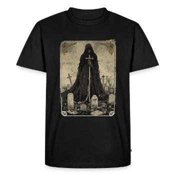 Le Tarot du Gardien de la Tombe - T-shirt Premium bio Homme - noir - Devant - Nico (187cm)