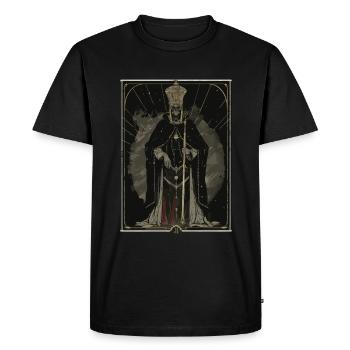 Le Tarot Hiérophante - T-shirt Premium bio Homme - noir - Devant - Nico (187cm)