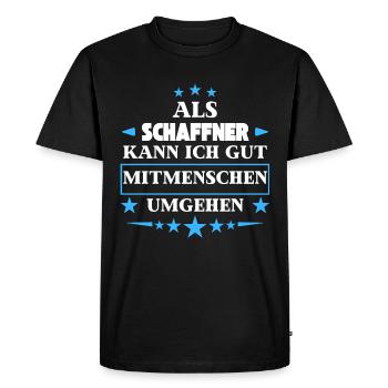 as conductors. - Men's Premium Organic T-Shirt - black - Front - Nico (187cm)