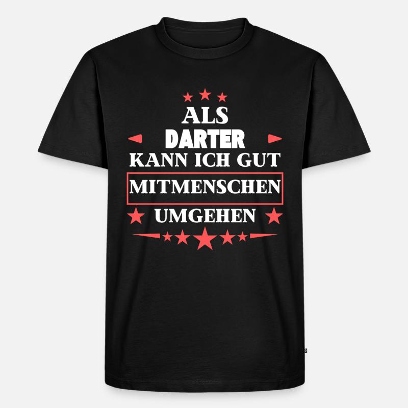comme des dards. - T-shirt Premium bio Homme - noir