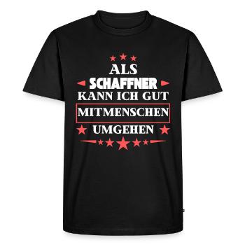 as conductors. - Men's Premium Organic T-Shirt - black - Front - Nico (187cm)