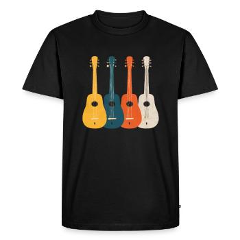 Gift for dulcimer lover - Men's Premium Organic T-Shirt - black - Front - Nico (187cm)