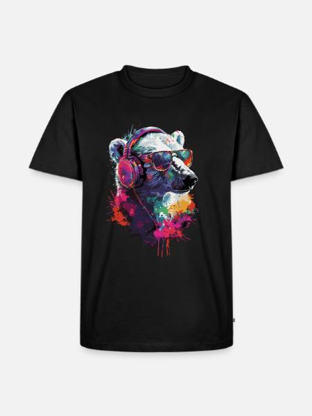 Polar Bear - Men's Premium Organic T-Shirt - black