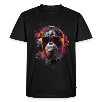 orang-outan - T-shirt Premium bio Homme - noir - Devant - Nico (187cm)