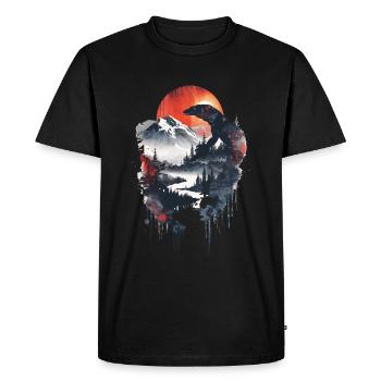 Komodo Dragon - Men's Premium Organic T-Shirt - black - Front - Nico (187cm)