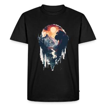 Orang-outan - T-shirt Premium bio Homme - noir - Devant - Nico (187cm)