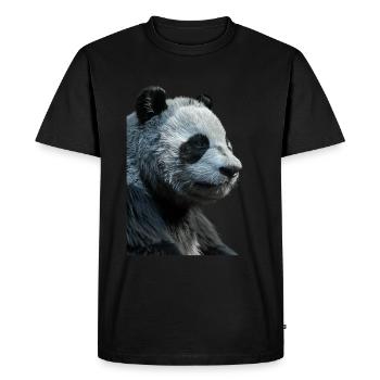 Panda - T-shirt Premium bio Homme - noir - Devant - Nico (187cm)
