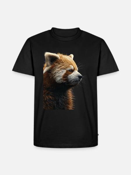 Red panda - Men's Premium Organic T-Shirt - black