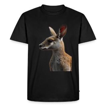 Wallaby - Men's Premium Organic T-Shirt - black - Front - Nico (187cm)