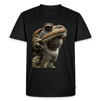 Crapaud - T-shirt Premium bio Homme - noir - Devant - Nico (187cm)