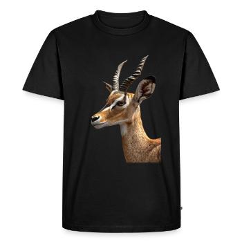 Antilope - T-shirt Premium bio Homme - noir - Devant - Nico (187cm)