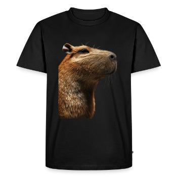 Capybara - Men's Premium Organic T-Shirt - black - Front - Nico (187cm)