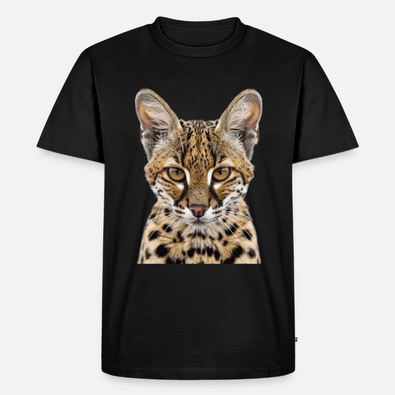 Savannah Katze - Männer Premium Bio T-Shirt - Schwarz