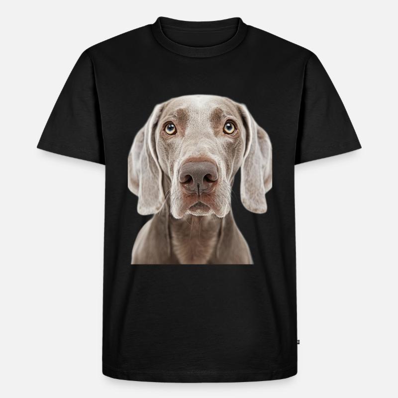 Weimaraner - Maglietta ecologica premium da uomo - nero