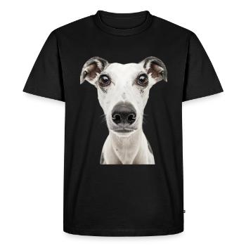 Whippet - T-shirt Premium bio Homme - noir - Devant - Nico (187cm)