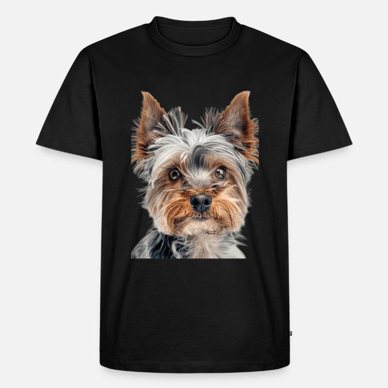 Yorkshire Terrier - Männer Premium Bio T-Shirt - Schwarz