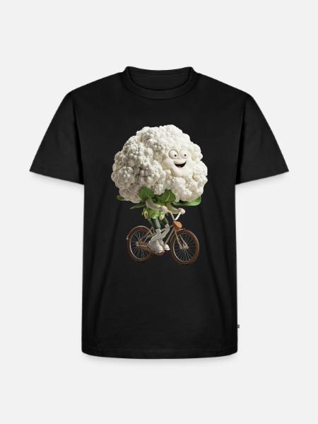 Cauliflower - Men's Premium Organic T-Shirt - black