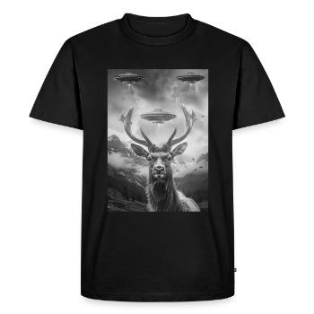 Ovni Selfie Orignal - T-shirt Premium bio Homme - noir - Devant - Nico (187cm)