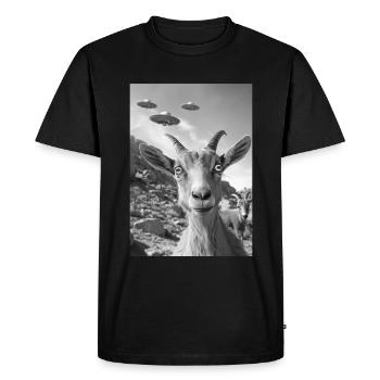 Ovni Selfie Bouquetin - T-shirt Premium bio Homme - noir - Devant - Nico (187cm)