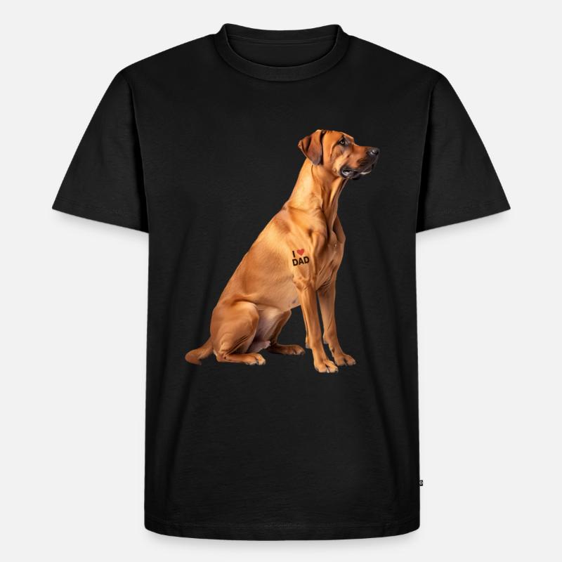Ridgeback Rhodesian Rapa - Männer Premium Bio T-Shirt - Schwarz